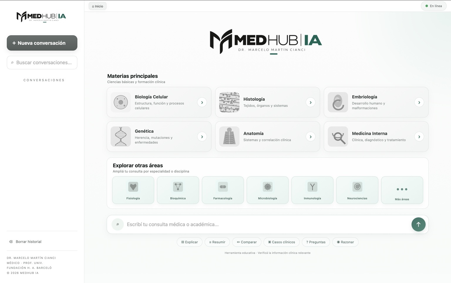 MedHub IA en notebook